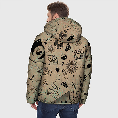 Мужская зимняя куртка Эзотерика / 3D-Светло-серый – фото 4