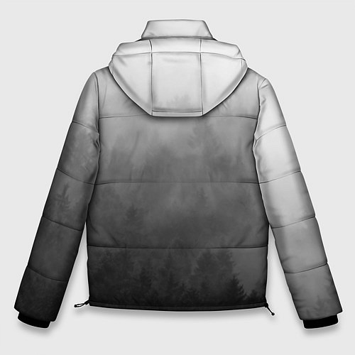 Мужская зимняя куртка Темный лес - туман / 3D-Светло-серый – фото 2