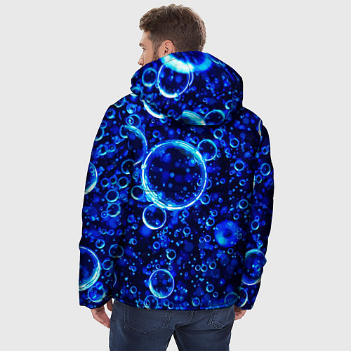 Мужская зимняя куртка Пузыри воздуха в воде Pattern / 3D-Красный – фото 4