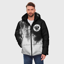 Куртка зимняя мужская РОССИЯ - ГЕРБ - Краска, цвет: 3D-черный — фото 2
