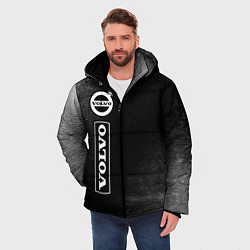 Куртка зимняя мужская VOLVO Графика Вертикально, цвет: 3D-черный — фото 2