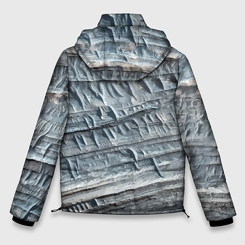 Мужская зимняя куртка Текстура скалы Mountain Stone / 3D-Светло-серый – фото 2