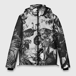 Куртка зимняя мужская Смерть в цветах Коллекция Get inspired! F-b-s, цвет: 3D-черный