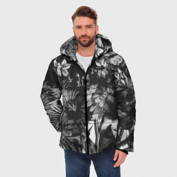 Куртка зимняя мужская Смерть в цветах Дополнение Коллекция Get inspired!, цвет: 3D-черный — фото 2