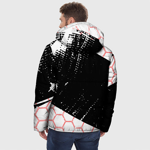Мужская зимняя куртка RAINBOW SIX SIEGE 6 соты / 3D-Светло-серый – фото 4