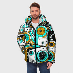 Куртка зимняя мужская ФОТОКАМЕРЫ НА ПОЗИТИВЕ, цвет: 3D-светло-серый — фото 2