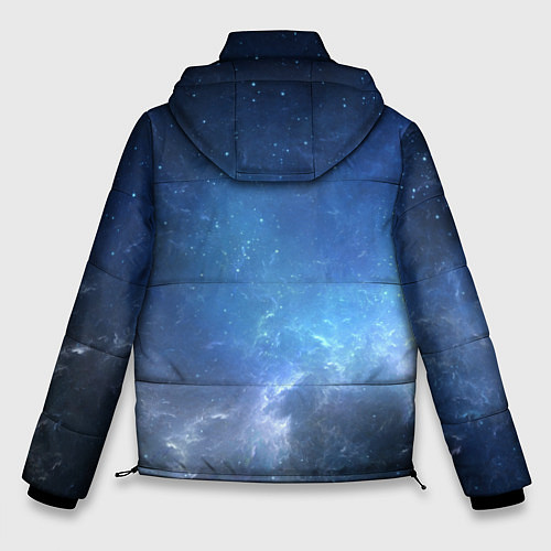 Мужская зимняя куртка Манящий космос / 3D-Светло-серый – фото 2