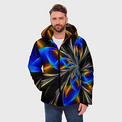 Куртка зимняя мужская Neon vanguard pattern Fashion 2023, цвет: 3D-красный — фото 2