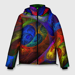Мужская зимняя куртка Абстрактная мультивселенная паттерн Abstraction