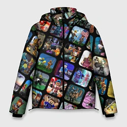 Куртка зимняя мужская ROBLOX СЮЖЕТЫ, цвет: 3D-светло-серый