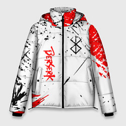 Куртка зимняя мужская Берсерк - Berserk logo elements, цвет: 3D-светло-серый