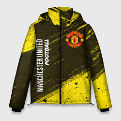 Куртка зимняя мужская MANCHESTER UNITED Football - Краска, цвет: 3D-черный