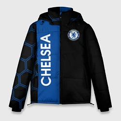 Куртка зимняя мужская Челси футбольный клуб, цвет: 3D-черный