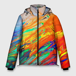 Куртка зимняя мужская Буйство красок Лето Riot of colors Summer, цвет: 3D-черный