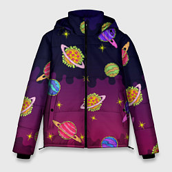 Мужская зимняя куртка Pizza in Space