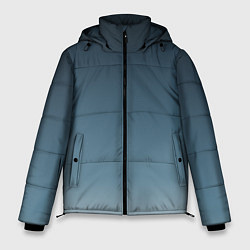 Куртка зимняя мужская GRADIENT shades of blue, цвет: 3D-черный