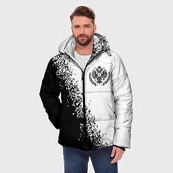 Куртка зимняя мужская RUSSIAN EMPIRE - ГЕРБ Спрей, цвет: 3D-черный — фото 2