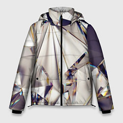 Куртка зимняя мужская 3D бриллианты, цвет: 3D-светло-серый