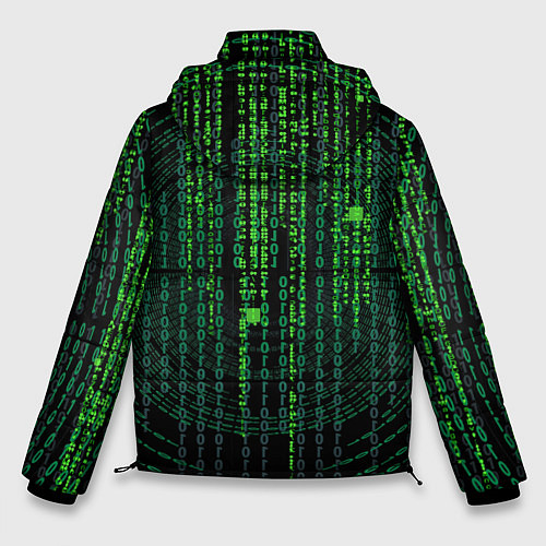 Мужская зимняя куртка Бинарная матрица / 3D-Черный – фото 2