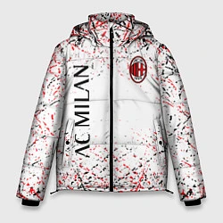 Куртка зимняя мужская Ac milan logo, цвет: 3D-красный