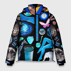 Куртка зимняя мужская Underground pattern Fashion 2099, цвет: 3D-светло-серый