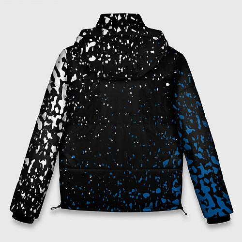 Мужская зимняя куртка Psg брызги красок / 3D-Светло-серый – фото 2