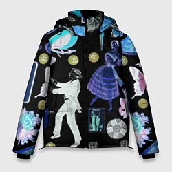 Куртка зимняя мужская Underground pattern Fashion 2077, цвет: 3D-светло-серый