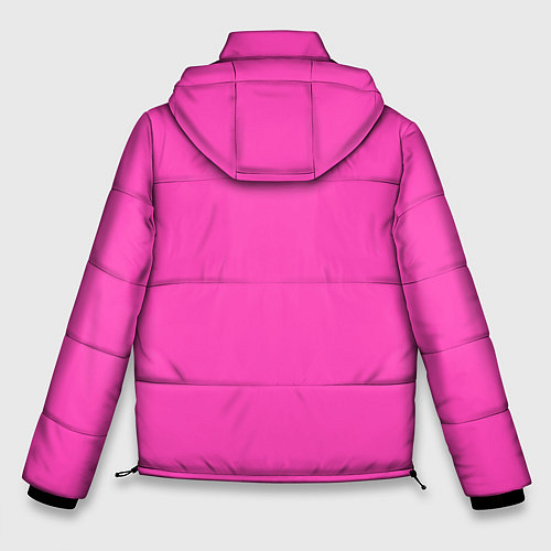 Мужская зимняя куртка Яркий розовый из фильма Барби / 3D-Светло-серый – фото 2