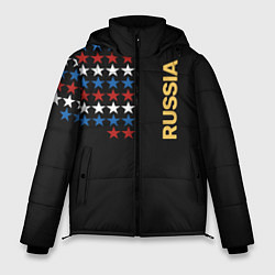 Мужская зимняя куртка Russia - Россия звёзды