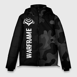 Мужская зимняя куртка Warframe Glitch на темном фоне