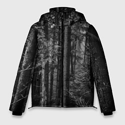 Мужская зимняя куртка Темный жуткий лес