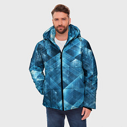 Куртка зимняя мужская GLASS CUBES, цвет: 3D-светло-серый — фото 2