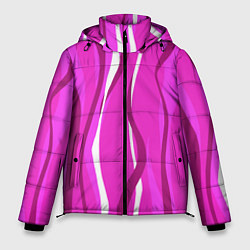 Мужская зимняя куртка Розовые полосы