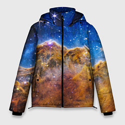 Куртка зимняя мужская NASA: Туманность Карина, цвет: 3D-светло-серый