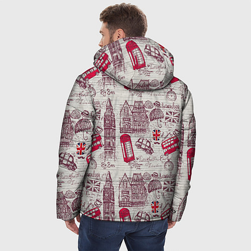 Мужская зимняя куртка OLD LONDON / 3D-Красный – фото 4