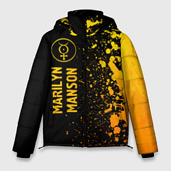 Мужская зимняя куртка Marilyn Manson - gold gradient