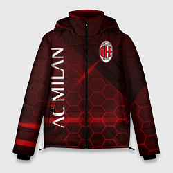 Куртка зимняя мужская Ac milan Соты, цвет: 3D-красный