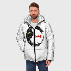 Куртка зимняя мужская Берсерк Гатс В Кругу Змея, цвет: 3D-черный — фото 2