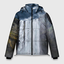 Куртка зимняя мужская Водопад Скогафосс, цвет: 3D-черный