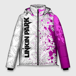 Куртка зимняя мужская Linkin Park rock legends: по-вертикали, цвет: 3D-черный