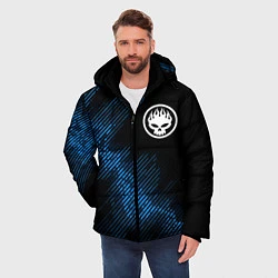 Куртка зимняя мужская The Offspring звуковая волна, цвет: 3D-черный — фото 2