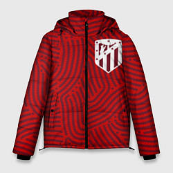 Куртка зимняя мужская Atletico Madrid отпечатки, цвет: 3D-черный