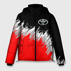 Куртка зимняя мужская Тойота камри - краска, цвет: 3D-красный