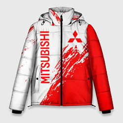 Мужская зимняя куртка Mitsubishi - красная текстура