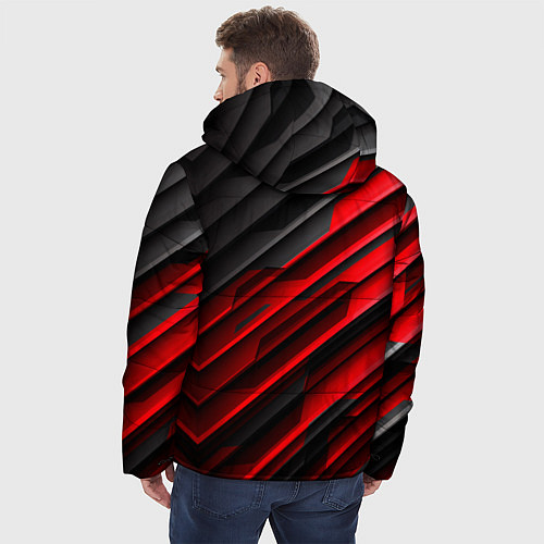 Мужская зимняя куртка Citroёn - sport / 3D-Красный – фото 4
