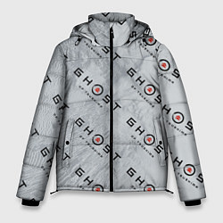 Куртка зимняя мужская Призрак Цусимы узор, цвет: 3D-светло-серый