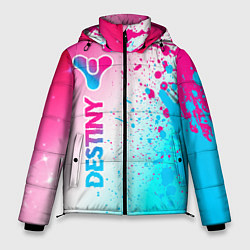 Мужская зимняя куртка Destiny neon gradient style: по-вертикали