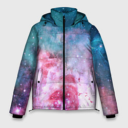 Куртка зимняя мужская Вспыхнувший космос, цвет: 3D-светло-серый