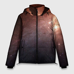 Куртка зимняя мужская Космос из сердца, цвет: 3D-черный