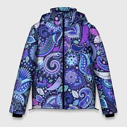 Мужская зимняя куртка Color patterns of flowers